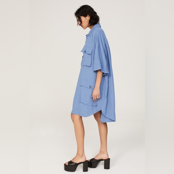 Petar Petrov Alceo Midi Button Up Oversized Shirt Dress
Size S - Picture 5 of 8